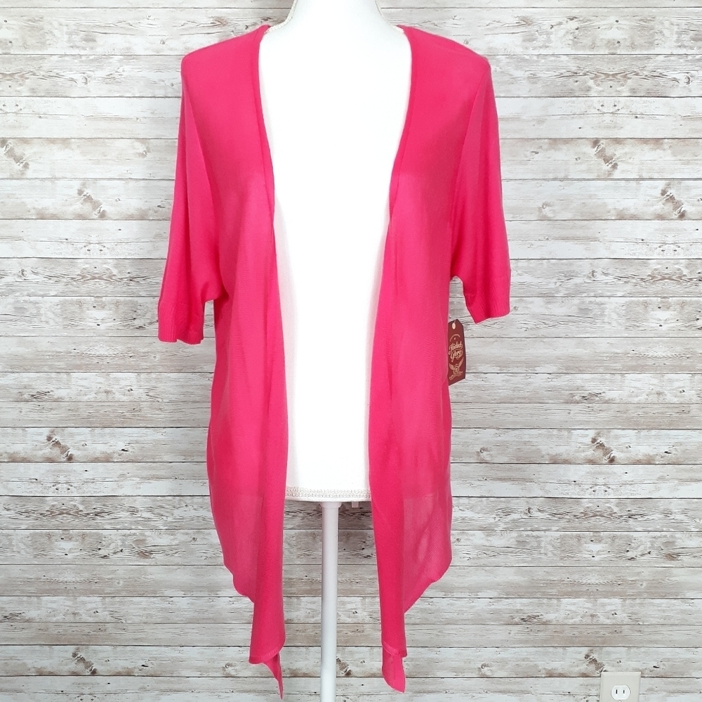 Faded Glory Lightweight Cardigan 1X Open Front 85 - Picture 1 of 5